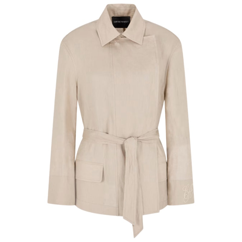 Emporio Armani Hemdjacke aus Leinen