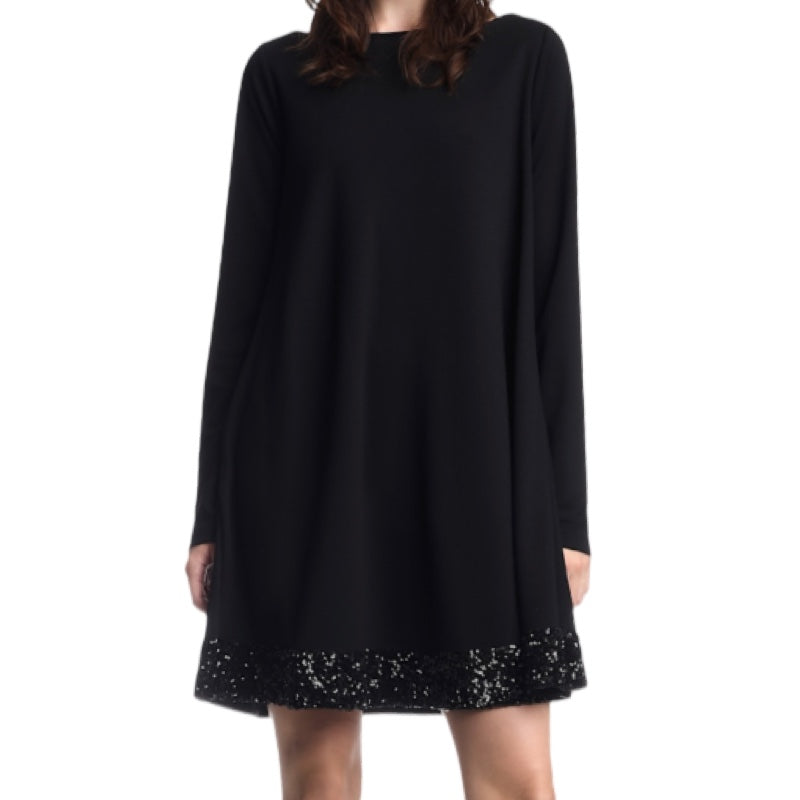 Emporio Armani Kleid mit Pailletten am Saum