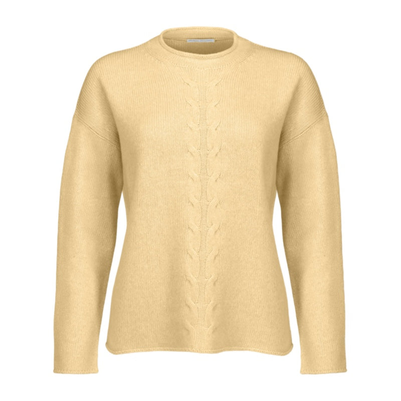 Hubert Gasser Pullover mit Zopfmuster aus Woll-Mix