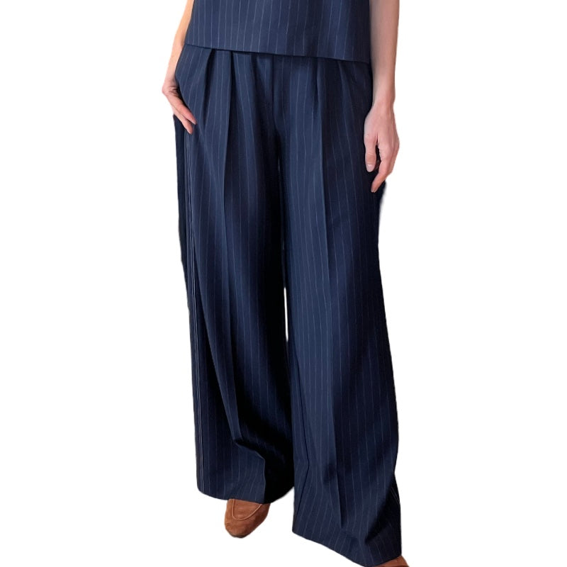 MM Max Mara weite Hose Gela mit feinem Streifen
