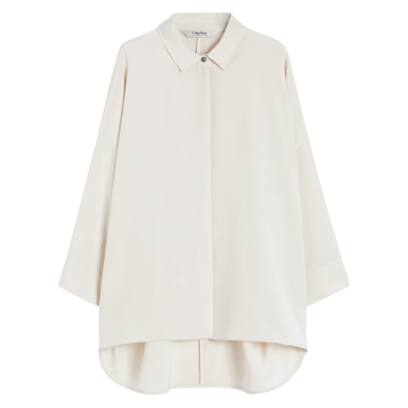 'S Max Mara Oversize-Hemdbluse aus Crêpe de Chine