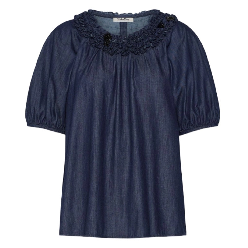 'S Max Mara Bluse aus Baumwolldenim