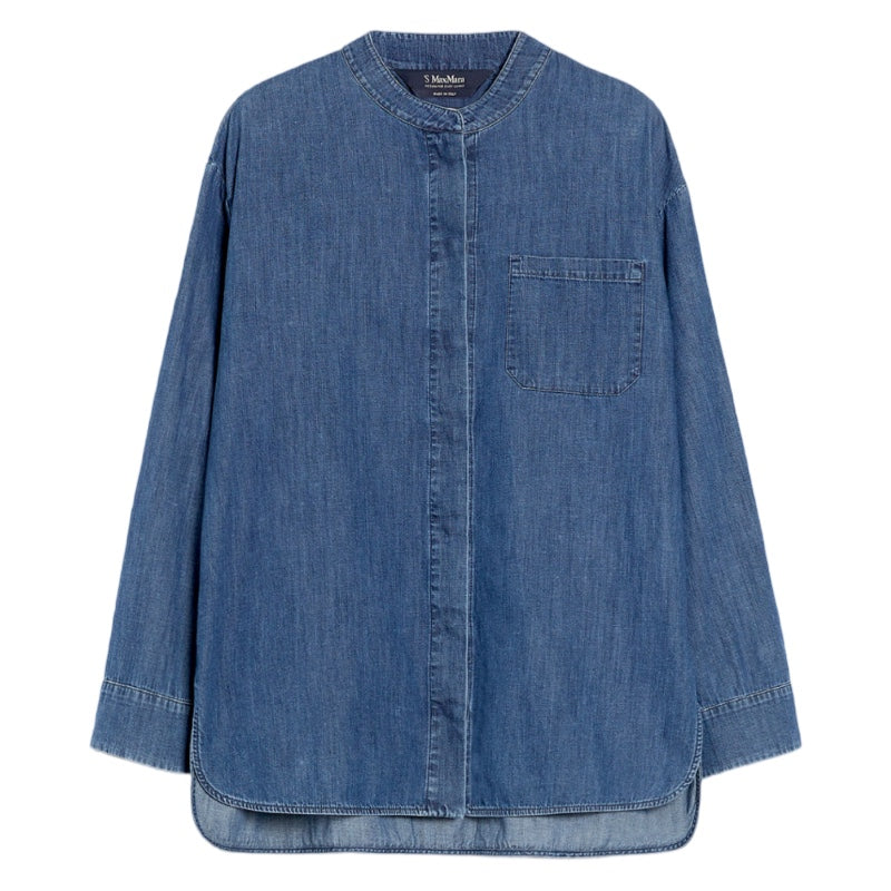'S Max Mara Hemdbluse aus Baumwolldenim