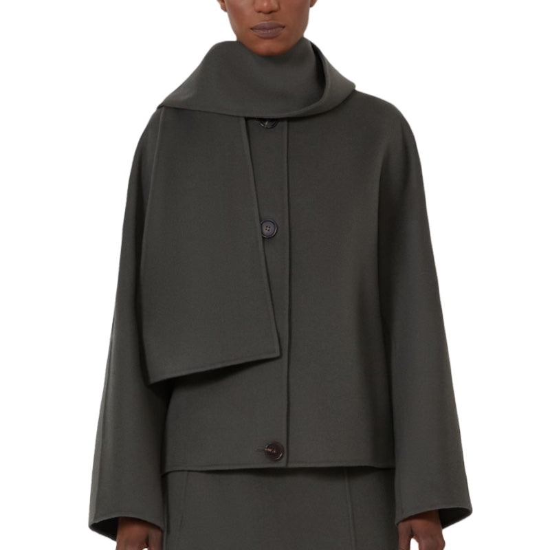 'S Max Mara Cropped-Jacke aus doppellagigem Wollgewebe Kate