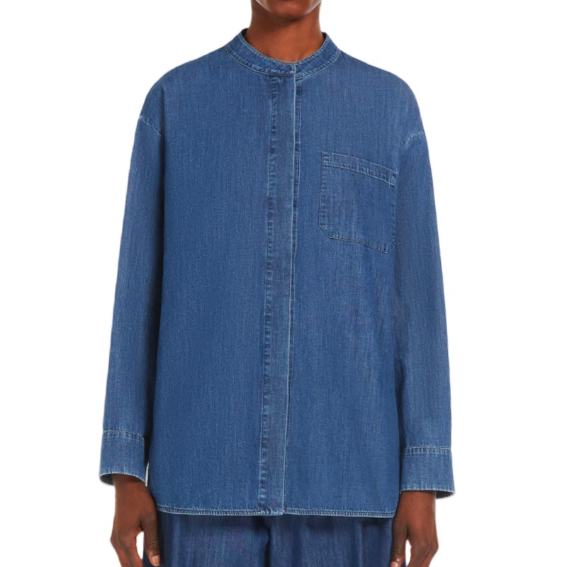 'S Max Mara Hemdbluse aus Baumwolldenim