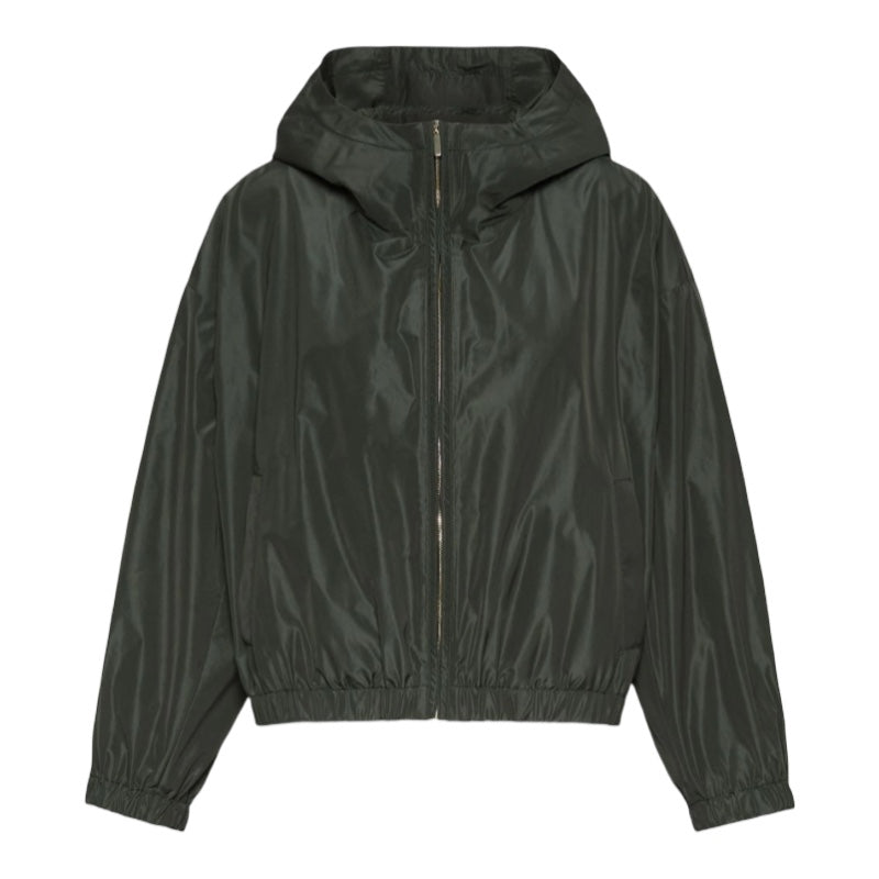 'S Max Mara Jacke mit Kapuze aus wasserdichtem Taft
