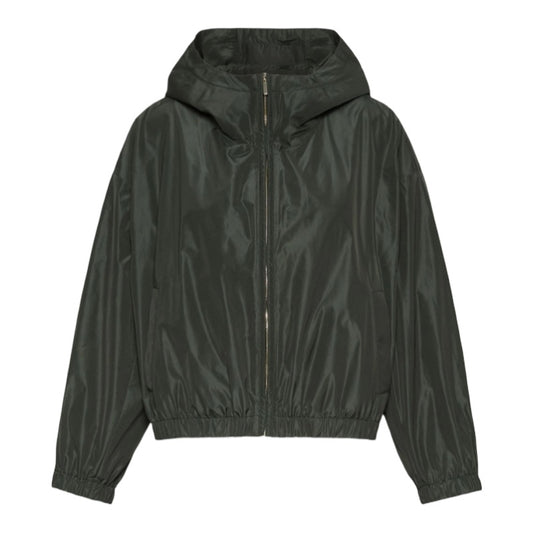 'S Max Mara Jacke mit Kapuze aus wasserdichtem Taft