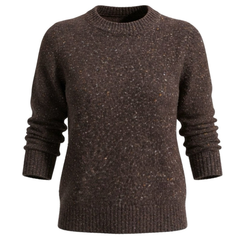 Bruno Manetti Pullover in Tweedoptik