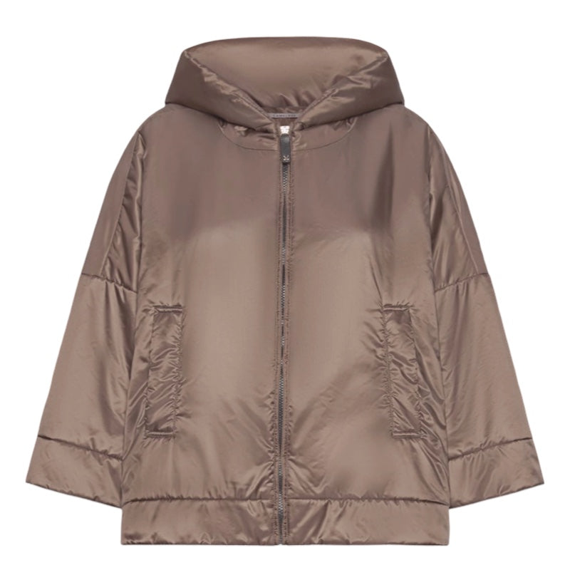 Max Mara - The Cube wattierte Jacke aus wasserabweisendem Canvas mit Kapuze