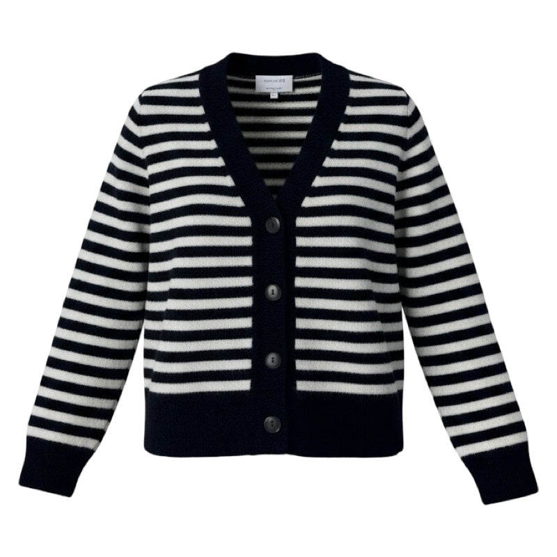 Daniele Fiesoli Strickjacke blau/weiß gestreift