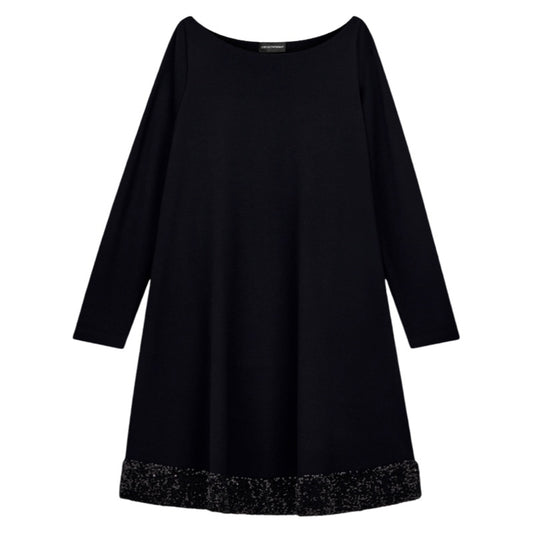 Emporio Armani Kleid mit Pailletten am Saum