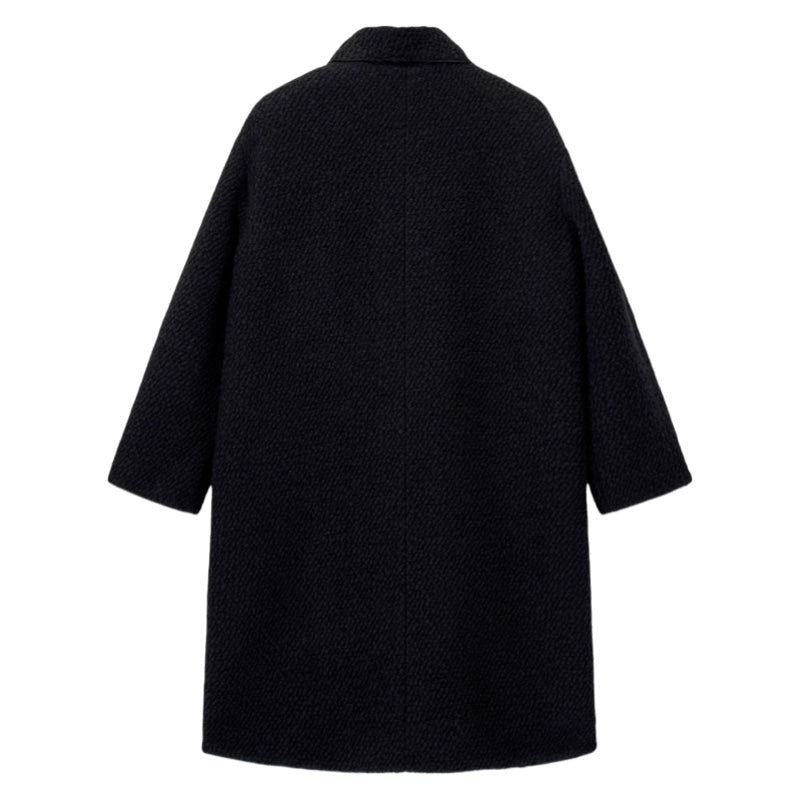 Emporio Armani Bouclé-Mantel mit Schalkragen