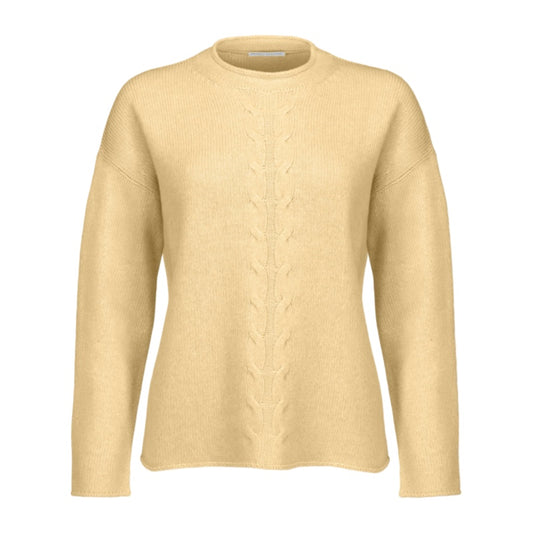 Hubert Gasser Pullover mit Zopfmuster aus Woll-Mix