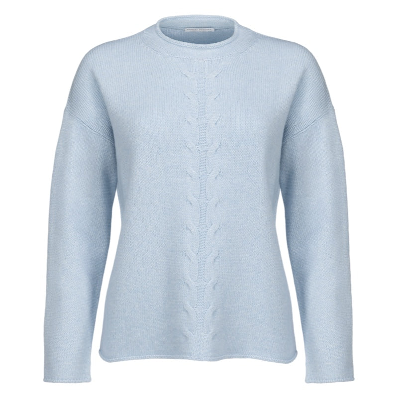 Hubert Gasser Pullover mit Zopfmuster aus Woll-Mix