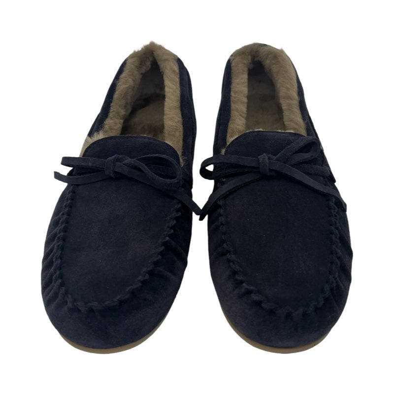 Kennel & Schmenger Mokassin Drop blau mit Lammfell