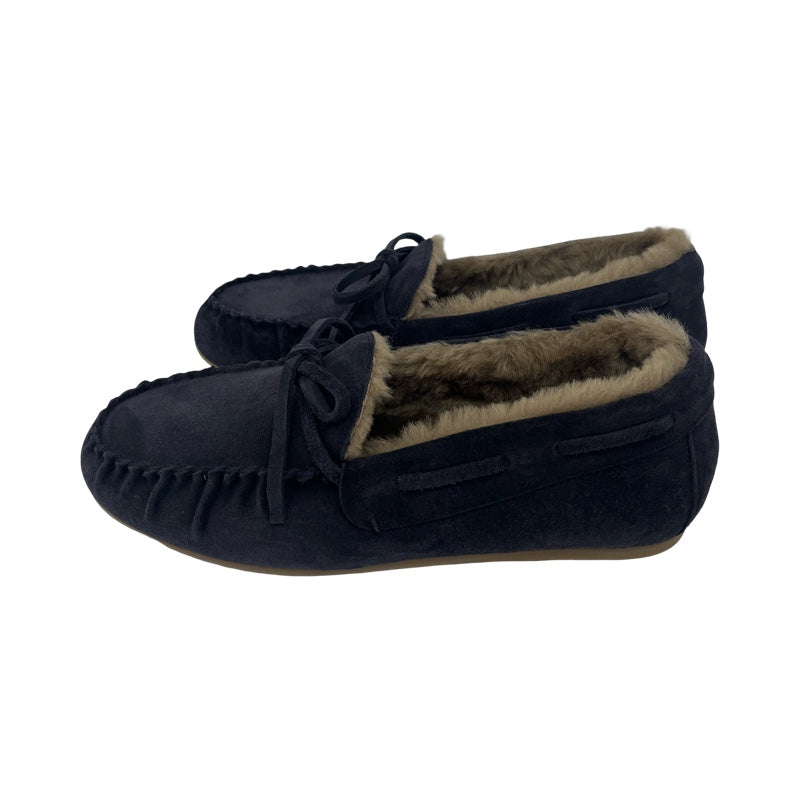 Kennel & Schmenger Mokassin Drop blau mit Lammfell