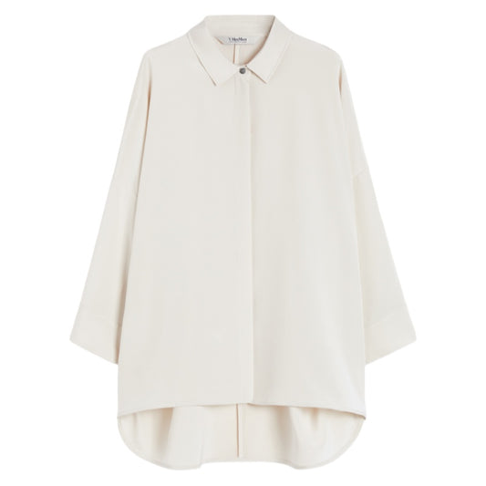 'S Max Mara Oversize-Hemdbluse aus Crêpe de Chine