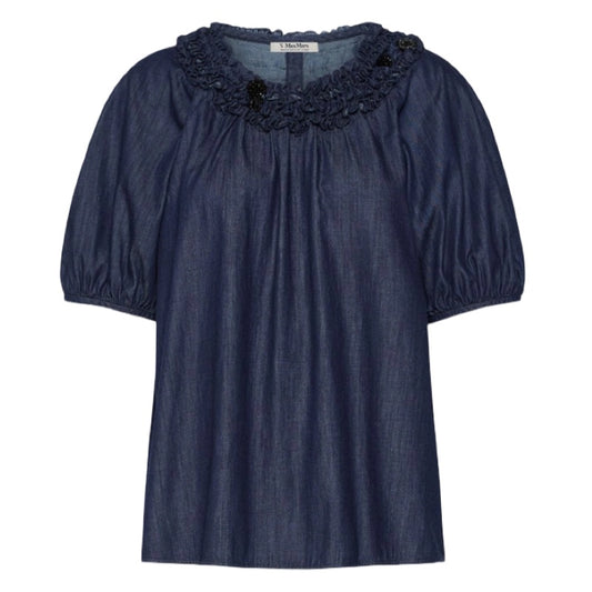 'S Max Mara Bluse aus Baumwolldenim