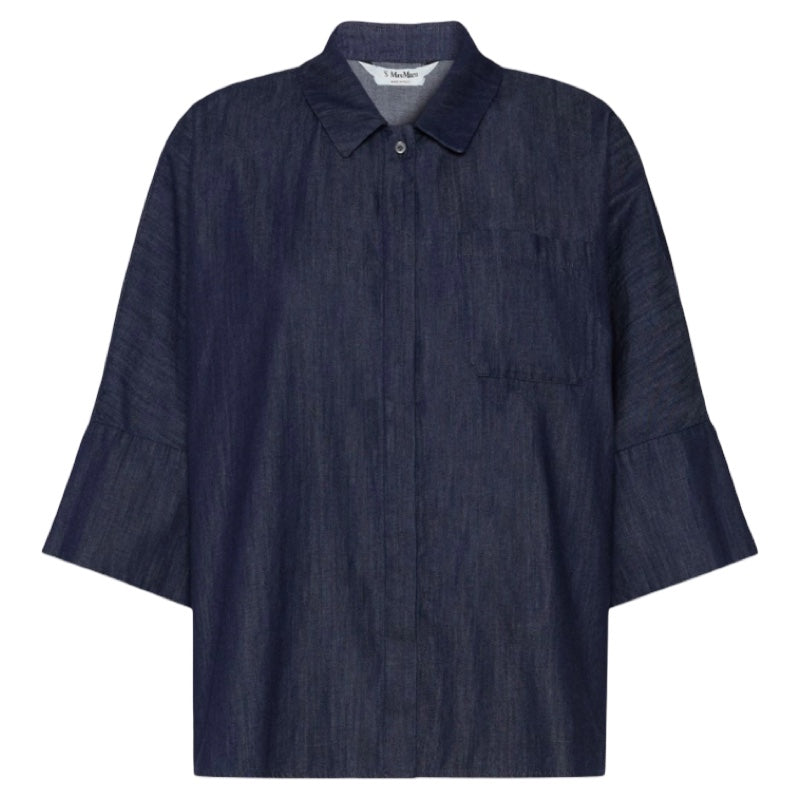 'S Max Mara Hemdbluse aus Baumwolldenim