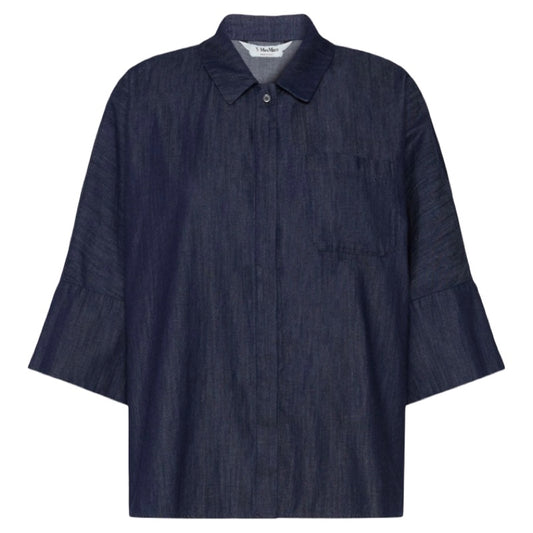 'S Max Mara Hemdbluse aus Baumwolldenim