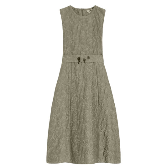 'S Max Mara Kleid aus Jacquard mit Gürtel