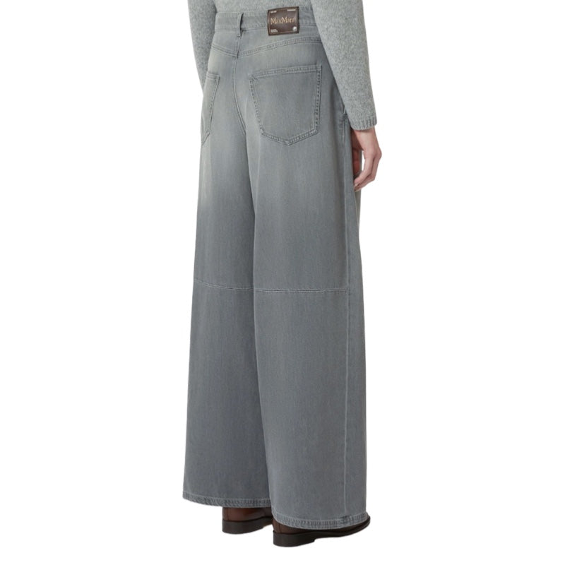 'S Max Mara Hose aus Baumwoll-Viskose-Denim